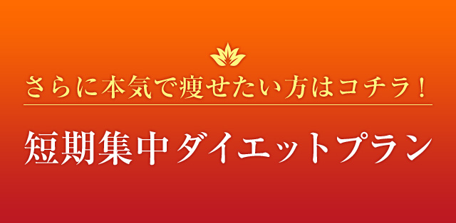 さらに本気で痩せたい方はコチラ！短期集中！30日集中ダイエットプラン